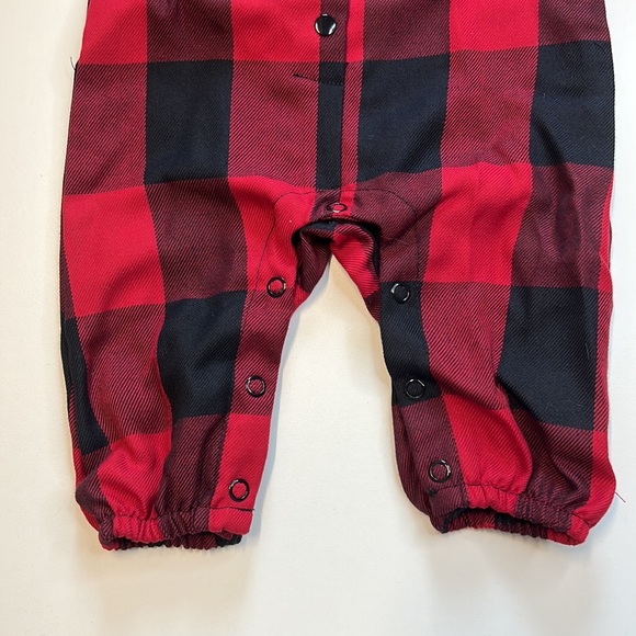 Pippa & Julie Red & Black Black Romper w/ Matching Bow Headband, NWT!! - Picture 6 of 6